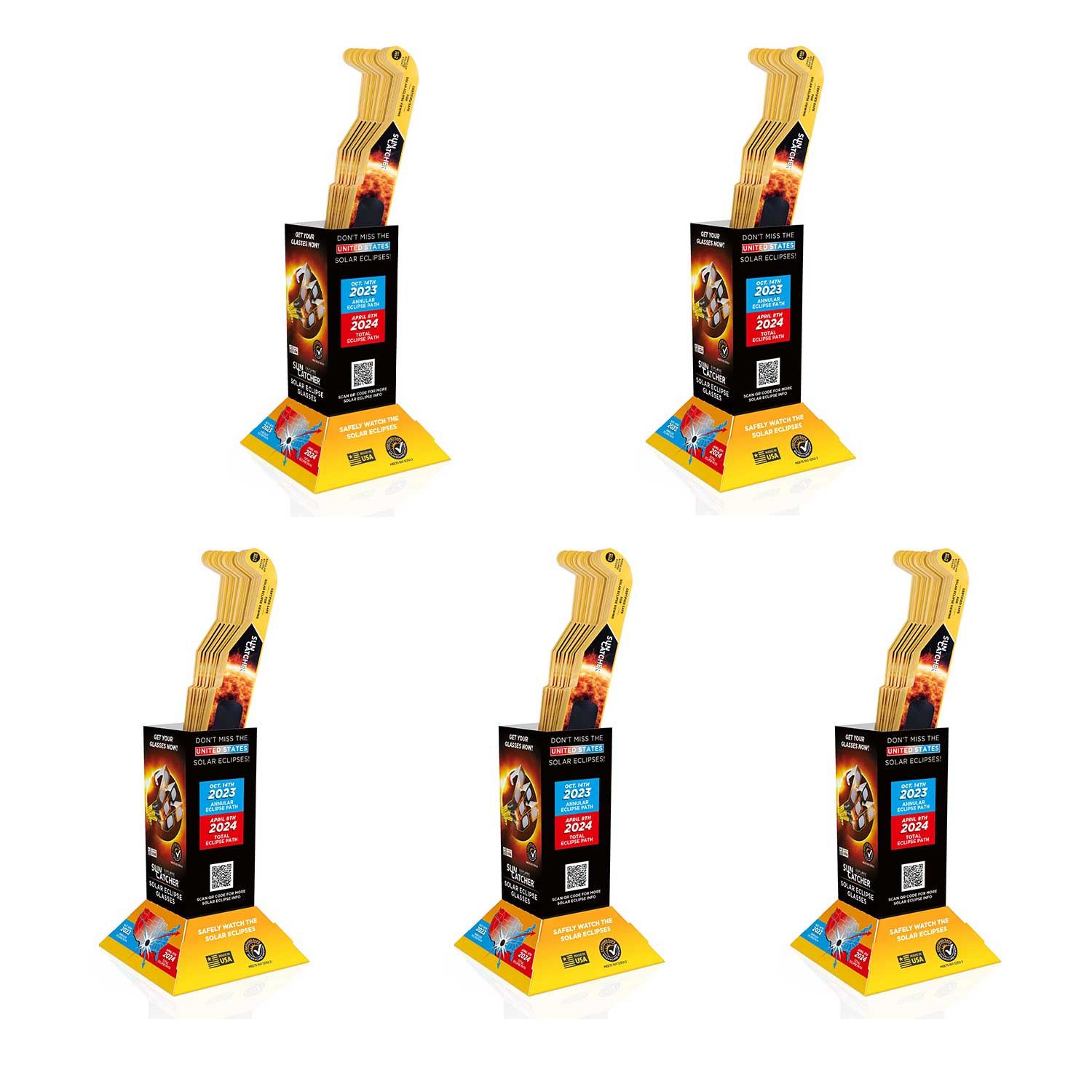 太阳捕手日食眼镜(500 副装,含柜台展示)