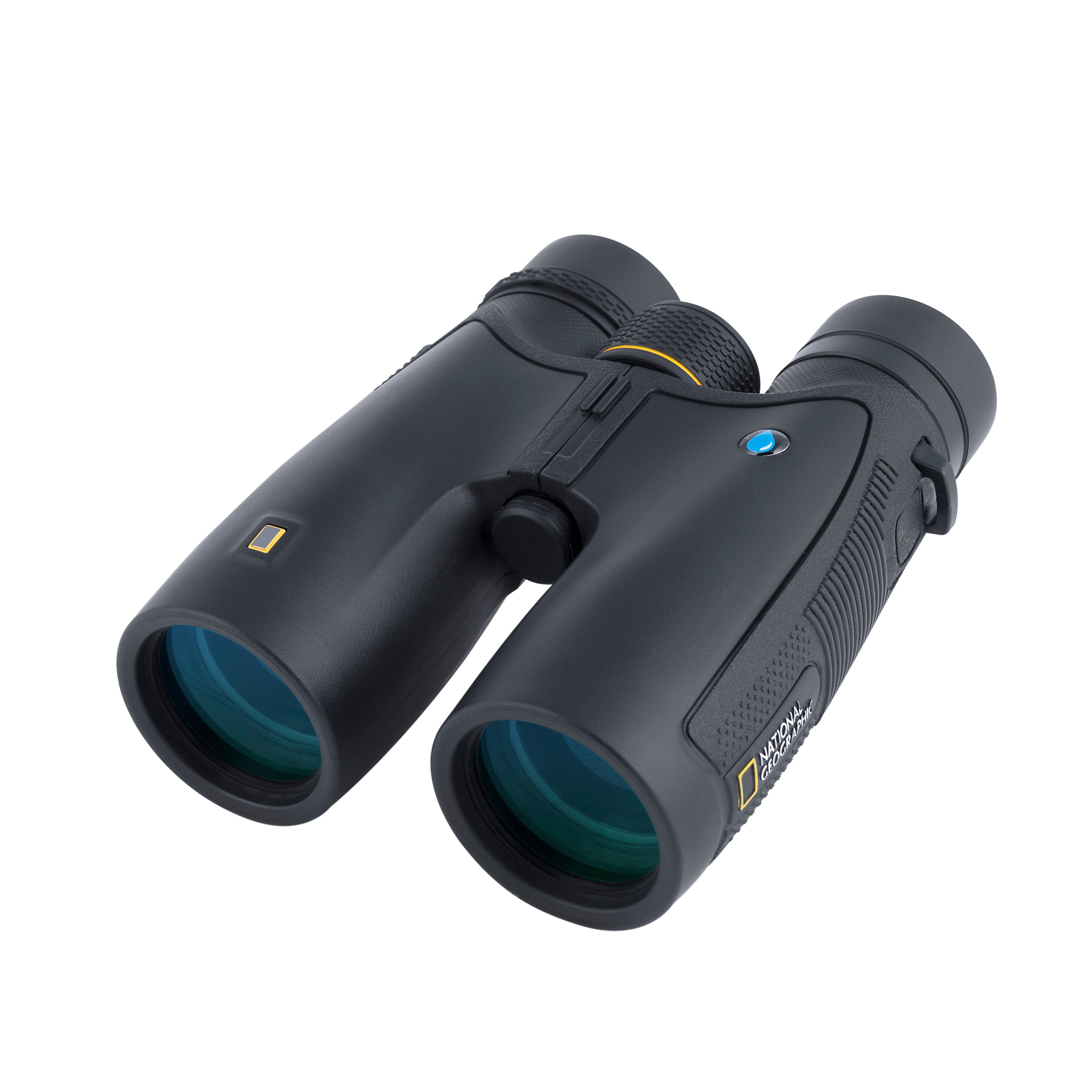 10x42 Waterproof Performance Roof Binoculars and Harness + Carbon Trekking Poles Set (Bundle)