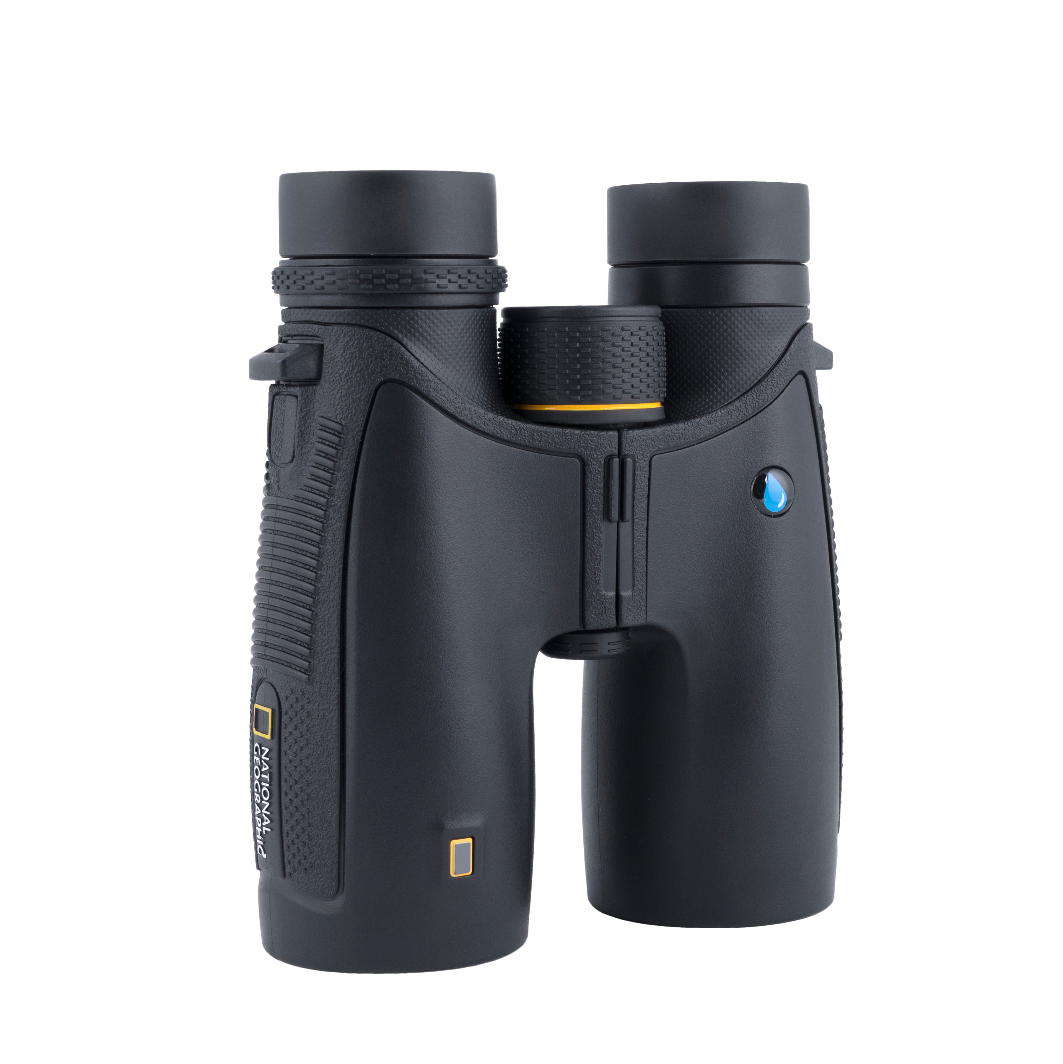 10x42 Waterproof Performance Roof Binoculars and Harness + Carbon Trekking Poles Set (Bundle)