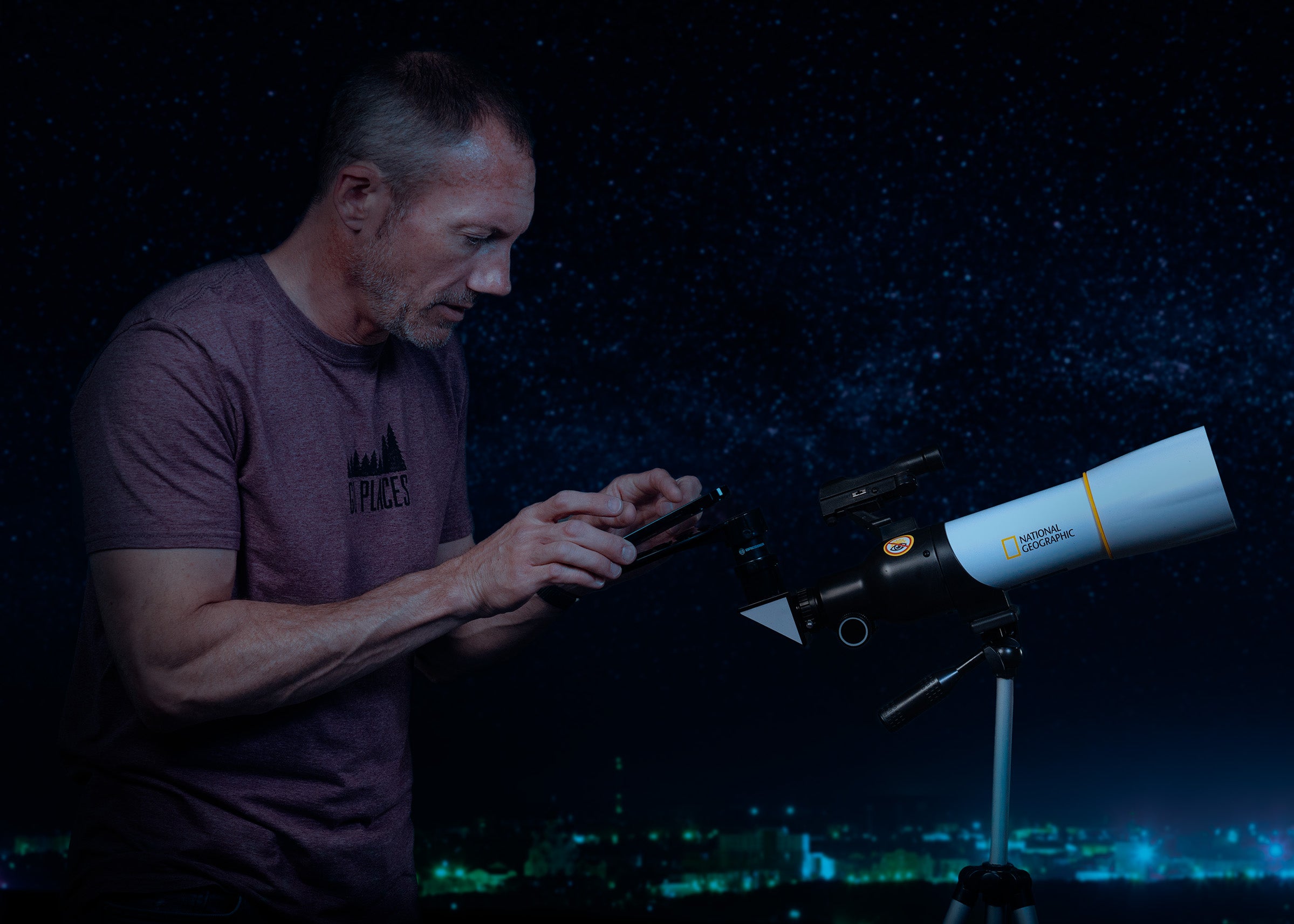 National Geographic RT70400 - Telescopio riflettore da 70 mm con monte Panhandle