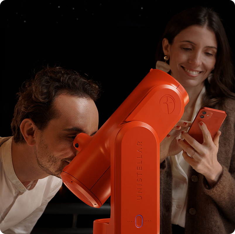 Unistellar ODYSSEY PRO Red Edition Smart Telescope – kompaktes, leichtes und benutzerfreundliches Teleskop