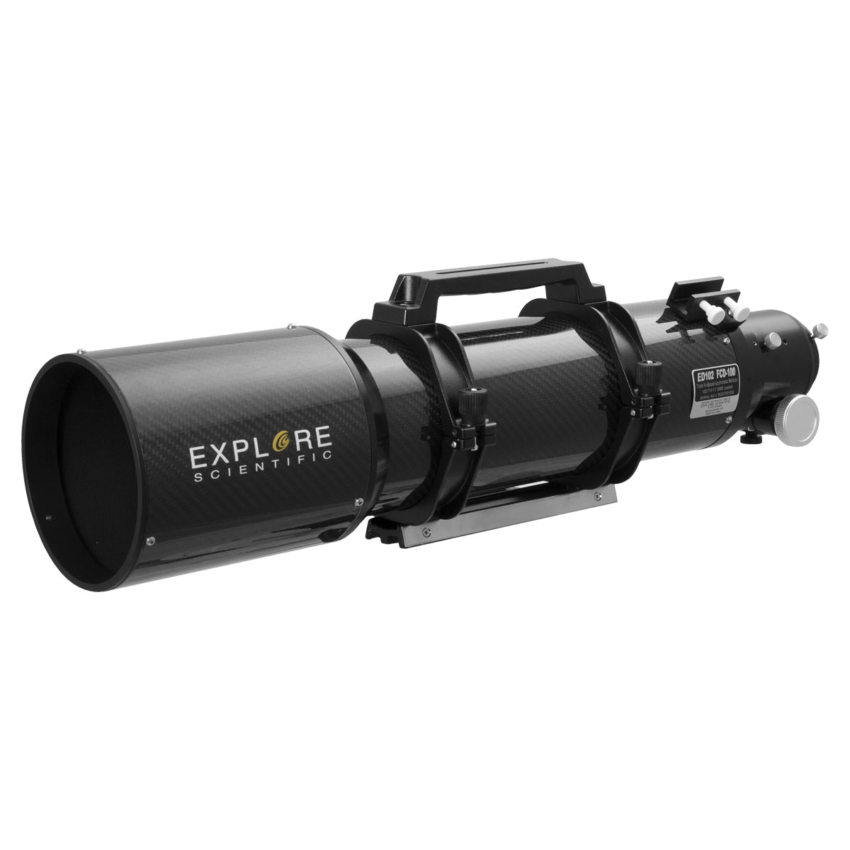 ED102-FCD100 Series Air-Spaced Triplet Telescope in Carbon Fiber