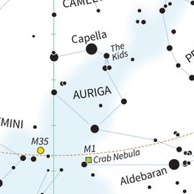 Auriga Constellation: Visit the Galactic Anticenter!