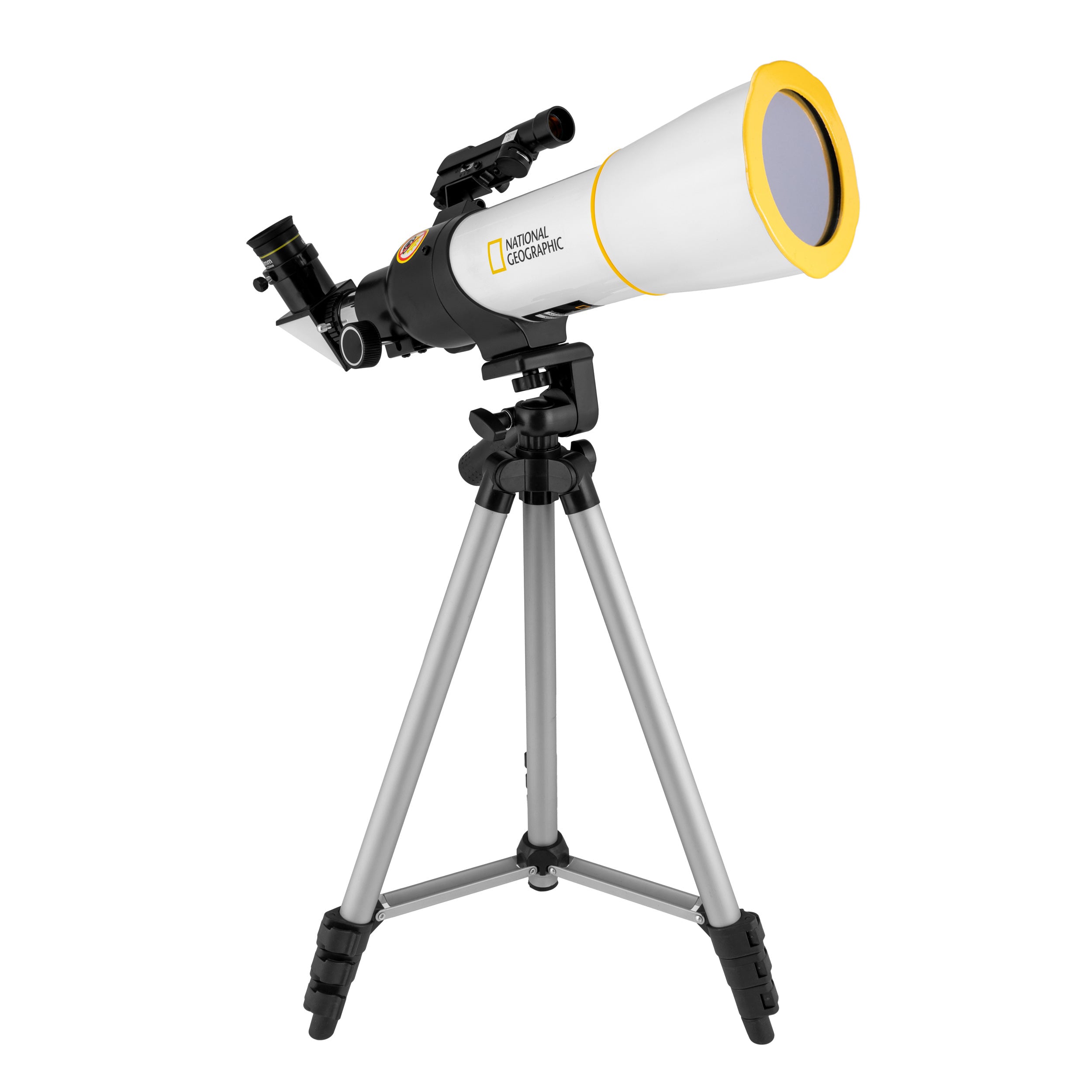 National Geographic 70-mm-Sonnenteleskop mit Pfannenstielmontierung und Sonnenfilter