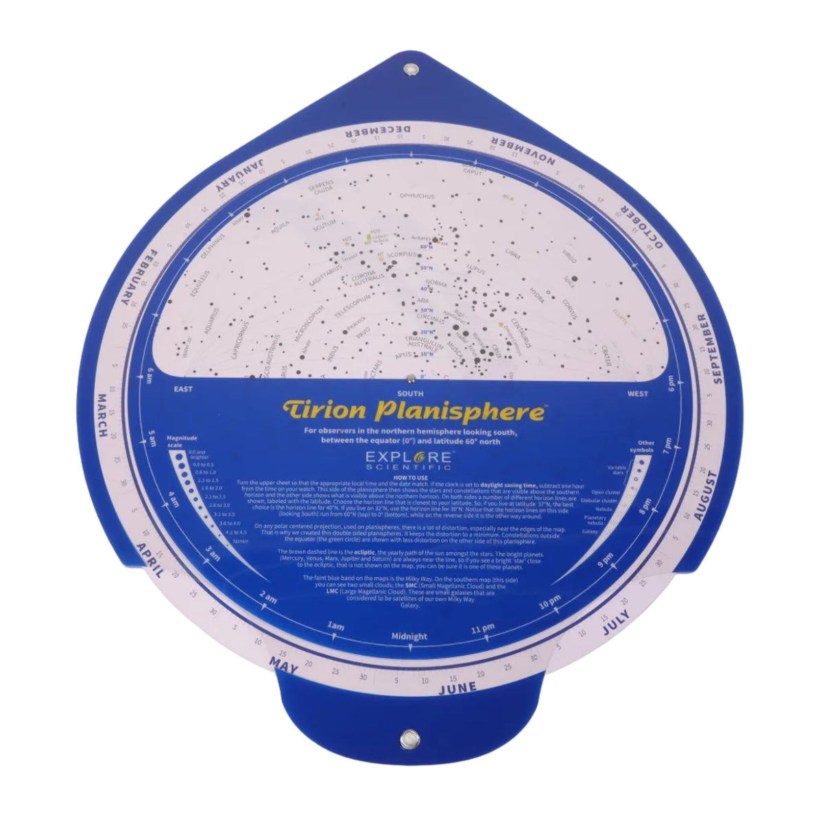 Double Sided Multi-Sided Large 24" Classroom & Group Planisphere