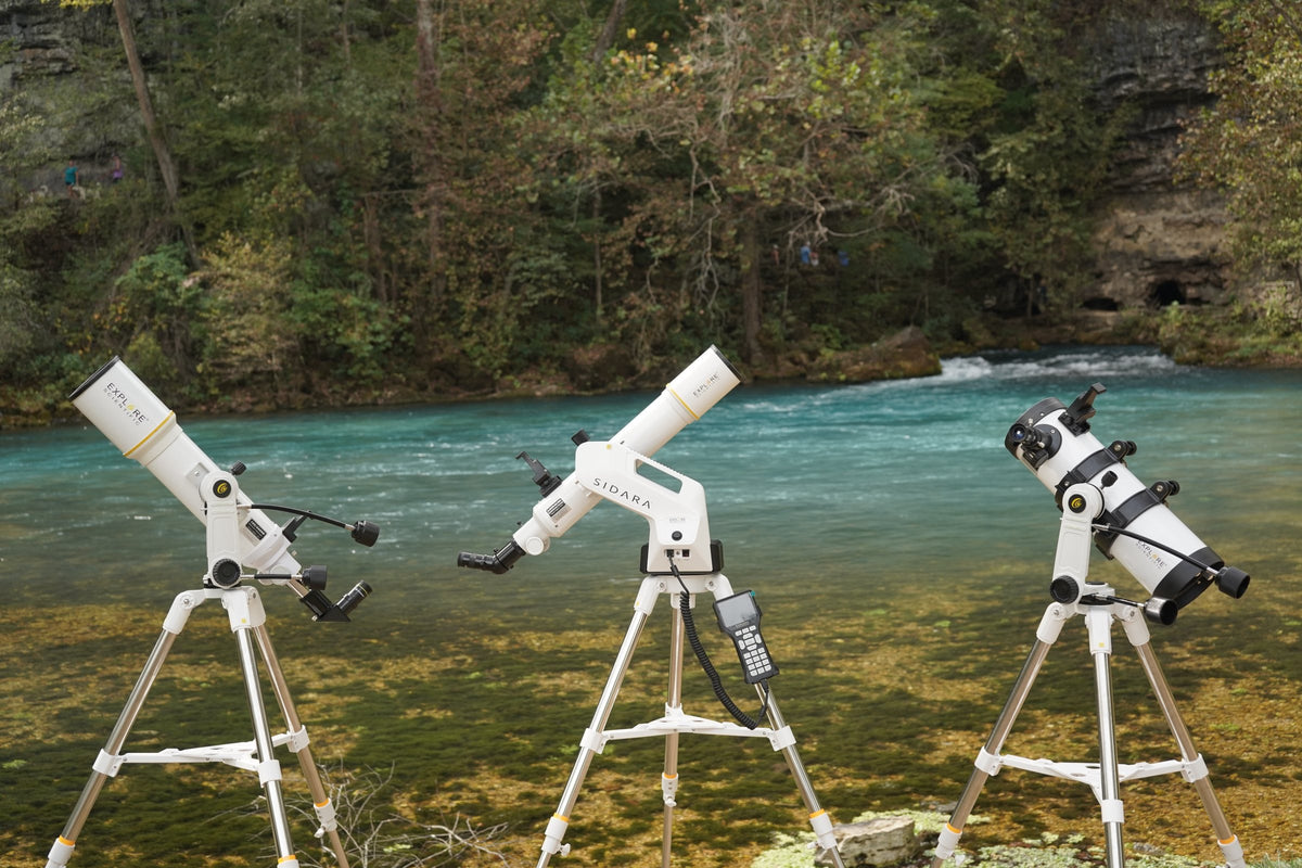 Sidara Series telescopes set up beside a river