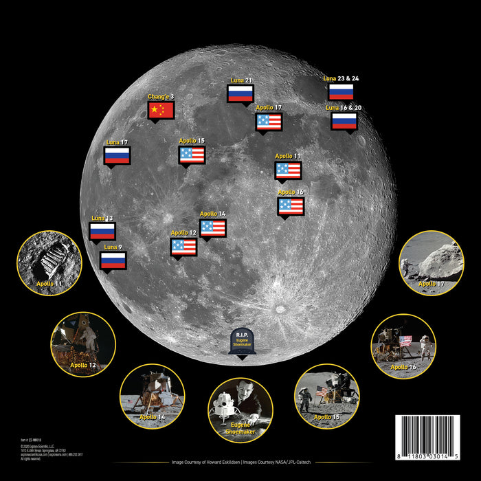 Moon Crater Map (2-Sided)