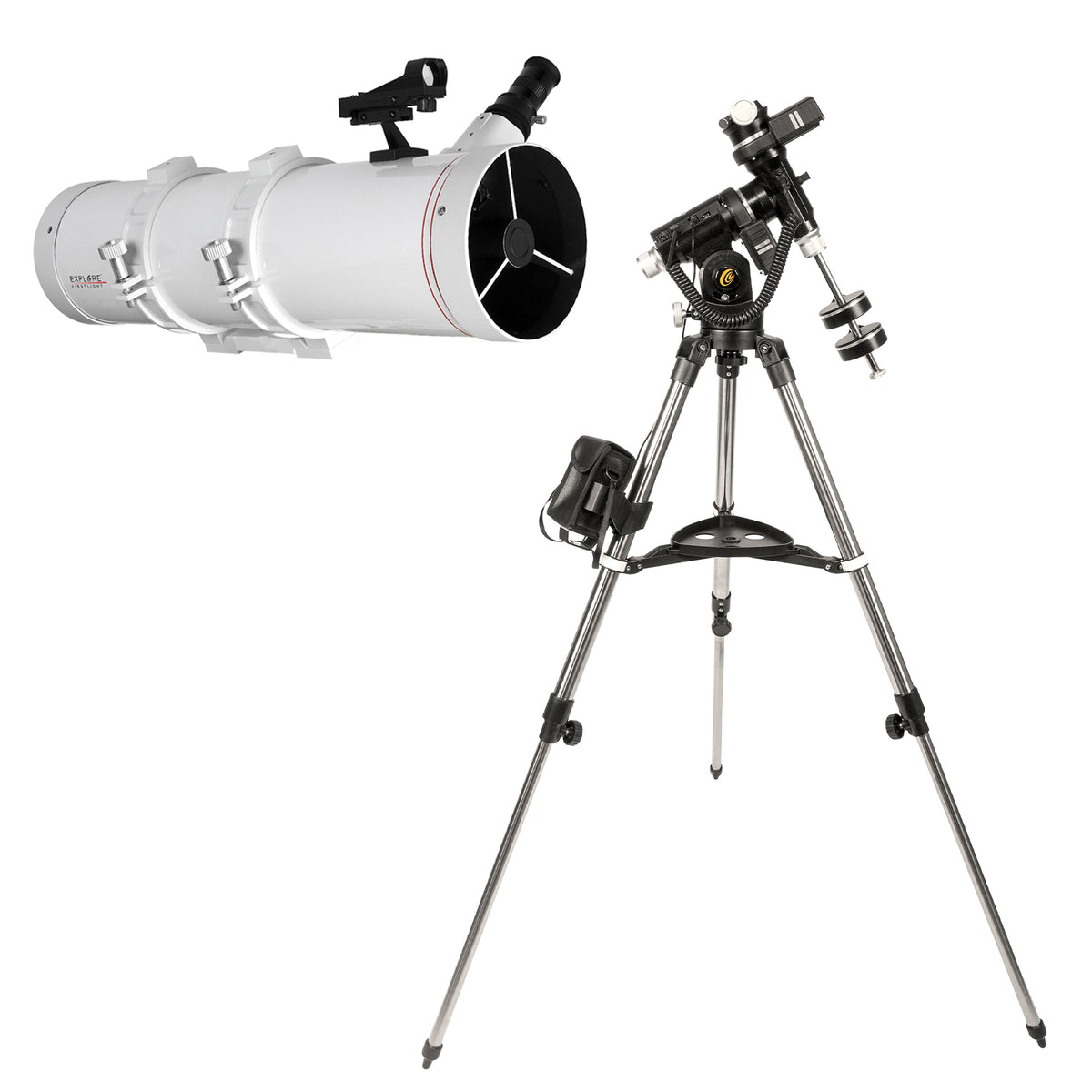 Explore FirstLight 130mm Newtonian Telescope with iEXOS-100 