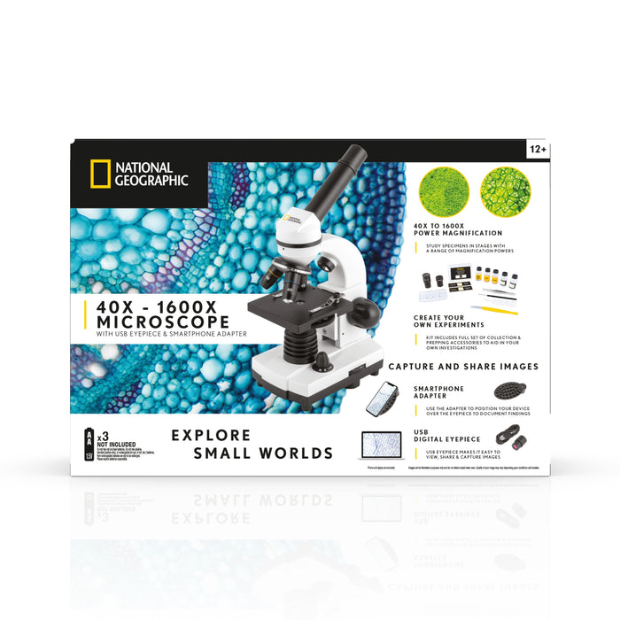 National Geographic 40x-1600x Mikroskop mit USB-Okular