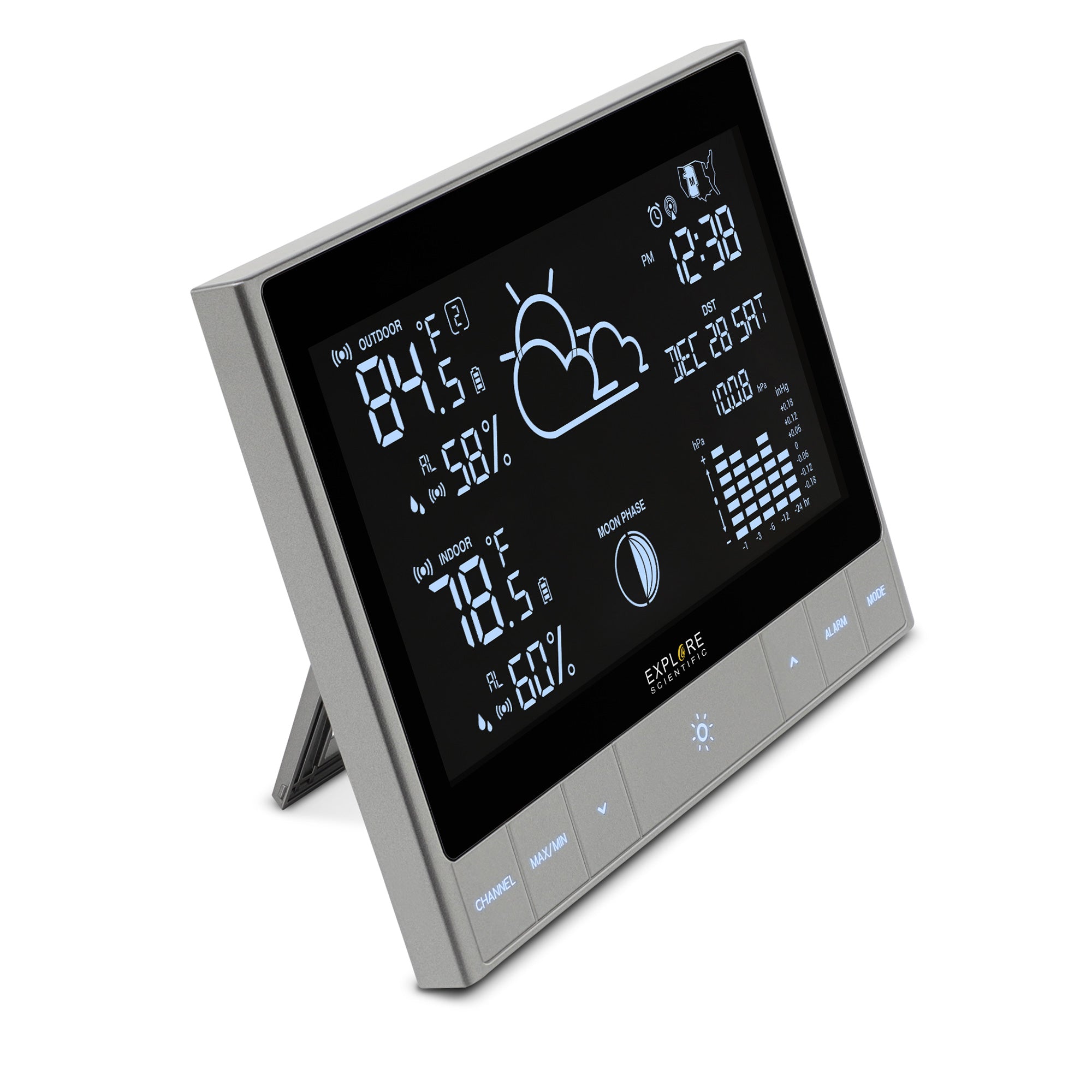 CrystalVision Advanced Weather Station with LED Touch Keys