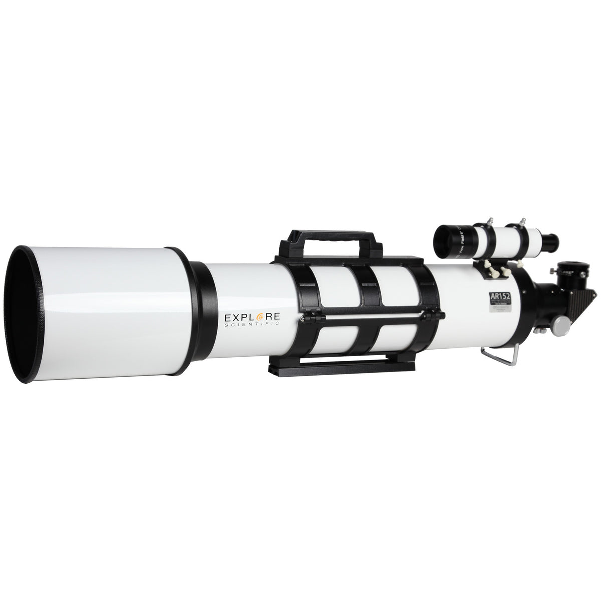 AR152 Air-Spaced Doublet Refractor Telescope with New Hybrid 2N1 Finder Base